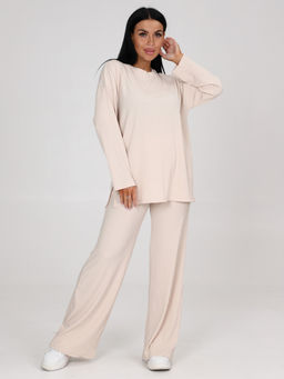 024-ЖК КОСТЮМ ЖЕНСКИЙ (брюки) (Молочный) - А-дина фото 4