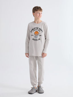 Bisiklet Yaka Erkek ?ocuk Pijama Tak?m?