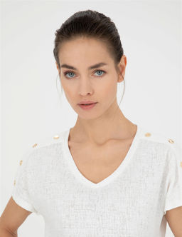 Ekru Regular Fit Ti__rt - Pierre cardin фото 2