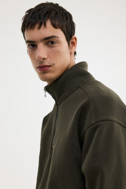 Sudadera con media cremallera Loose Fit - H&m фото 9