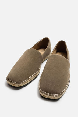 LEATHER ESPADRILLES