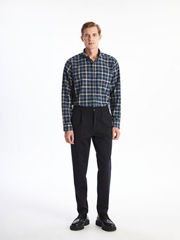 Regular Fit Uzun Kollu Ekose Poplin Erkek G?mlek