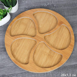 Блюдо сервировочное 26х1,3 см / WE-601 /уп 48/ - Галеонтрейд фото 2