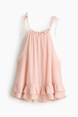 Top de gasa con cord?n de ajuste