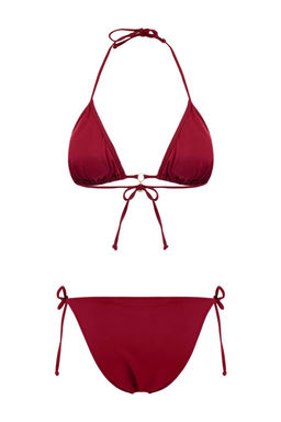 Bordo Ucgen Kapl? Charm Aksesuarl? Normal Bel Regular Bikini Tak?m? TBESS26BT00078 - Trendyolmilla фото 2