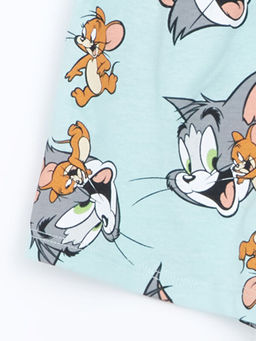 Tom & Jerry Bask?l? Erkek Bebek Pijama Alt