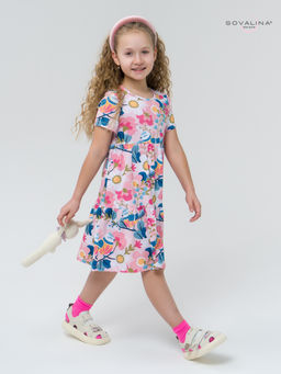 Платье Тия птички на розовом - Sovalina фото 4