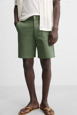CHINO REGULAR FIT BERMUDA SHORTS - Zara фото 5