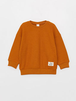 Bisiklet Yaka Bask?l? Erkek Bebek Sweatshirt ve Pantolon 2li Tak?m - Waikiki фото 2