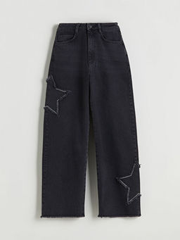 Wideleg K?z ?ocuk Jean Pantolon