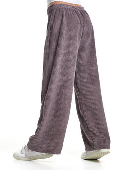 Брюки вельветовые палаццо 22-8062 коричневый - Mini maxi фото 2