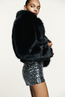 MINI SEQUIN SHORTS - Zara фото 4