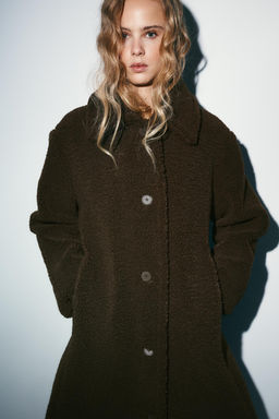 FAUX SHEARLING COAT - Zara фото 17
