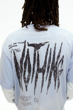 Camiseta con estampado Oversized Fit - H&m фото 5
