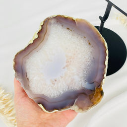 Срез Агата на подставке - Радуга самоцветов фото 2