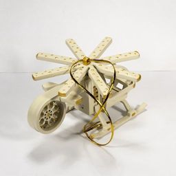 Праздничные новогодние игрушки: Вертолет малый 1013 White winter - Idh фото 3