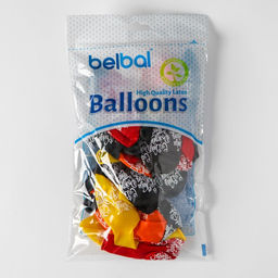 Воздушные шары латексные 14" «С днём рождения тебя», 25 шт., шелкография, МИКС