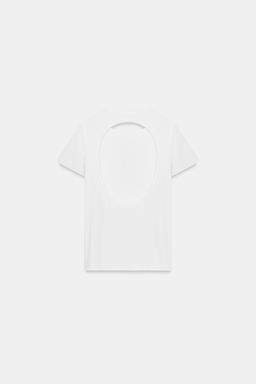 CAMISETA ABERTURA ESPALDA / Blanco - Zara фото 4