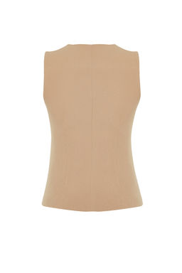 TRENDYOLMILLA Siyah Regular Onu Asimetrik Dugmeli Dokuma Yelek TWOSS24YE00007 фото 8