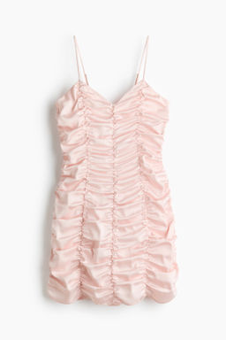 Vestido fruncido de sat?n - H&m фото 2