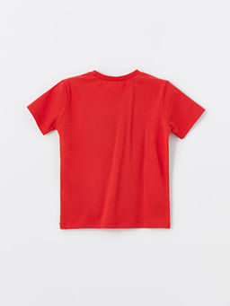 Bisiklet Yaka K?sa Kollu Bask?l? Erkek Bebek Ti??rt - Waikiki фото 2