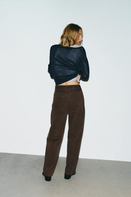 TRF BAGGY MID-WAIST JEANS - Zara фото 5