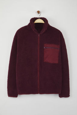 Winter Essentials Murdum Polar Fermuarl? Dik Yaka Cep Detayl? Orme Sweatshirt TWOAW24SW00071