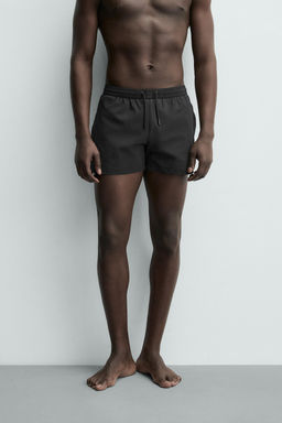 SHORT STRUCTURED SWIMMING TRUNKS - Zara фото 19