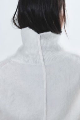 Jersey de cuello alto en mezcla de mohair - H&m фото 6