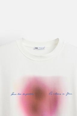 CONTRAST PRINTED T-SHIRT - Zara фото 9