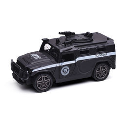 Инерционная машинка Служебный Джип die-cast,1:32, открывающиеся двери