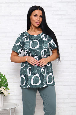 Костюм с бриджами (00983, зеленый) - Плиона фото 12