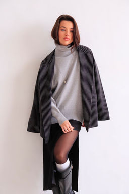 11784 Юбка с вырезом чёрная - Martichelli фото 13