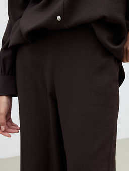 Modal Kar???ml? Geni? Pa?a Kad?n Pantolon