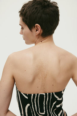 Top bandeau en mezcla de lino - H&m фото 3
