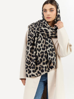 Большой, мягкий, тонкий и очень нежный двусторонний палантин с рисунком - Tantino фото 4