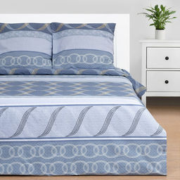 Постельное бельё Этель 2 сп Бесконечность 175х215 см, 200х220 см, 70х70 см -2 шт  фото 8