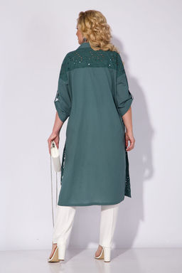 Костюм Liliana 1306-Бр-Л белый+серо-зеленый  фото 4