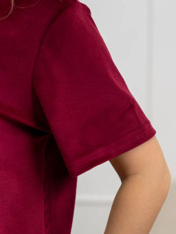 Костюм женский Кэт-1 Велюр Марсала М-274К MODAMICA