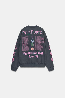 PINK FLOYD WASHED-EFFECT SWEATSHIRT - Zara фото 6