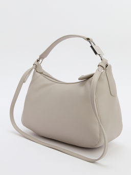 Женская сумка с ручками ARMANI EXCHANGE Артикул 4081546, бежево-серый фото 4