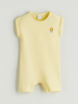 Bask?l? Erkek Bebek Tulumu