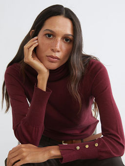 Bal?k?? Yaka Kad?n Triko Kazak