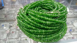 Бусы из граненного камня Хризолит 4мм 45см