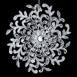 Цена за 1 шт. Украшение ErichKrause Decor Снежинка вихрь 12.5см