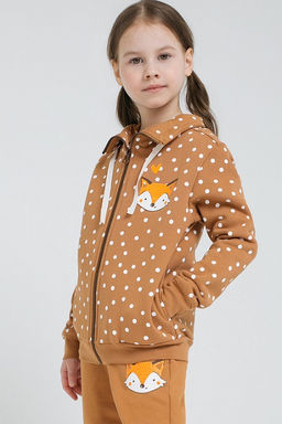 К 301407/коричневый,зимний снег к1276, жакет