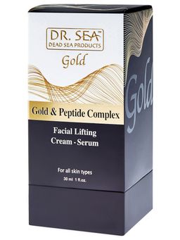 503 DS Серия GOLD Крем-сыворотка для лица c лифтинг- эффектом с золотом и пептидным комплексом 30 мл. - Dead sea фото 3