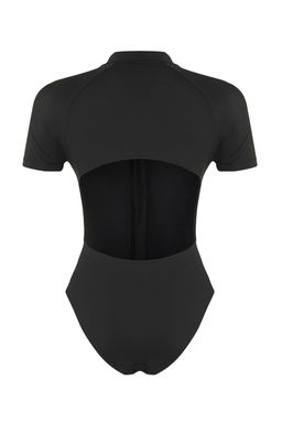 TRENDYOLMILLA Siyah Fermuarl? K?sa Kollu Regular Sorf Mayosu TBESS25MA00110  фото 7