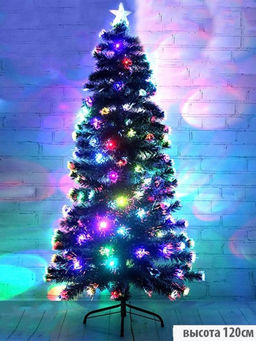Ёлка с подсветкой новогодняя, 120 см, сосна