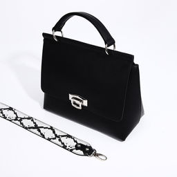 Сумка женская TEXTURA, мессенджер, средний размер, цвет чёрный  фото 5